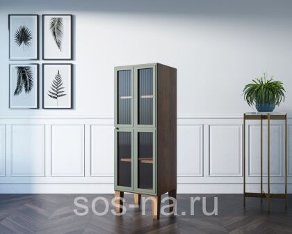 Шкаф библиотека 1 дверь низкий "Andersen", AN14